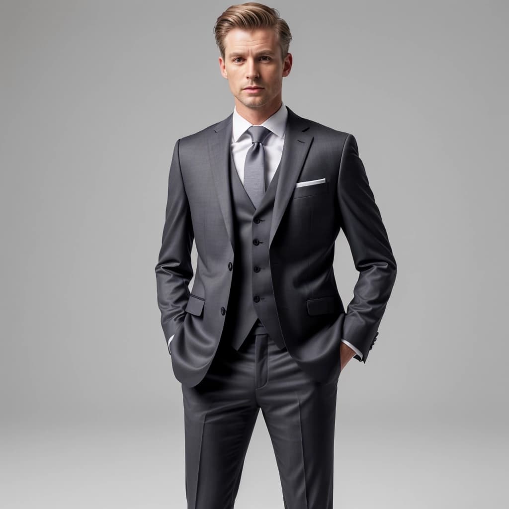 AI-Designed formal suit · AI Operating System for Fashion