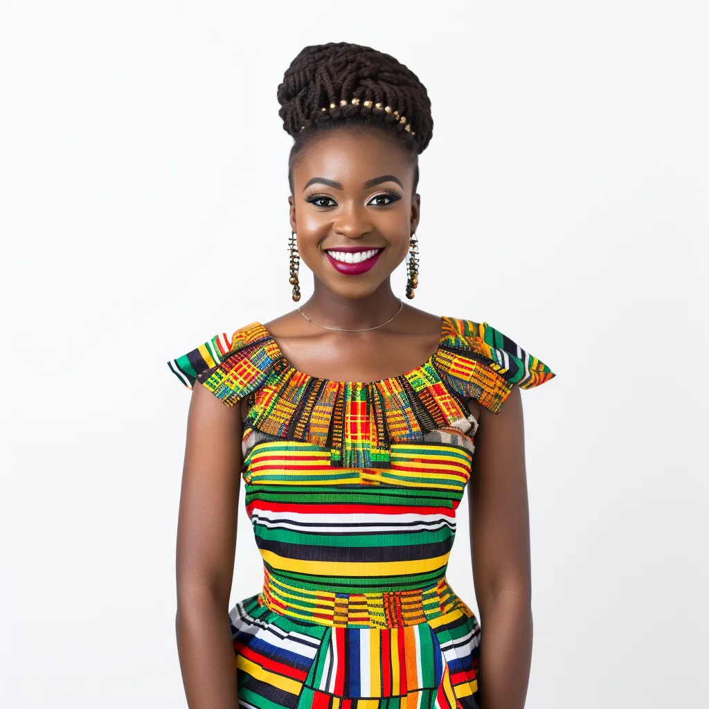 African Kente Cloth Dress