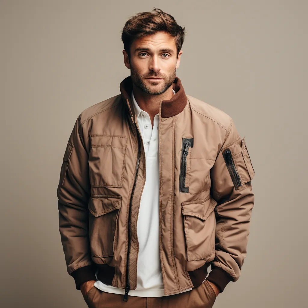 Bomber Jacket with Accents