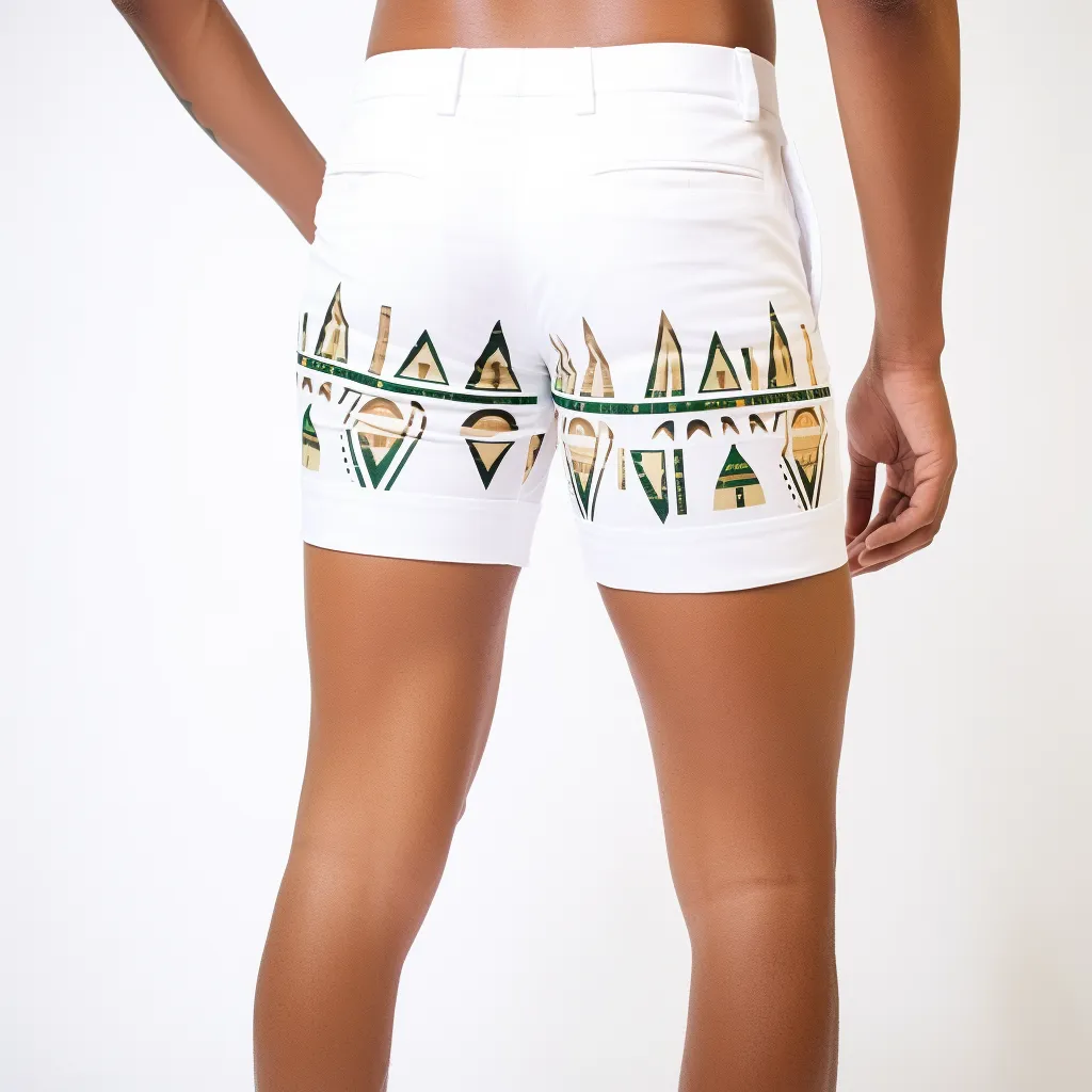 Egyptian Hieroglyph High-Waisted Shorts