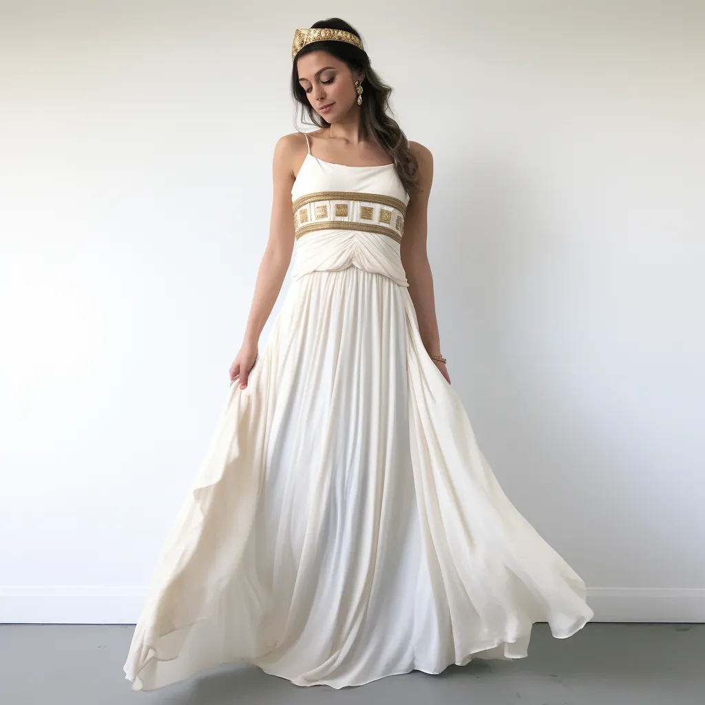 Greek Goddess Empire Waist Dress