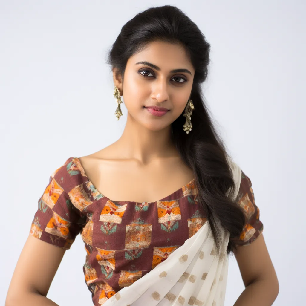 Indian Sari Fabric Blouse