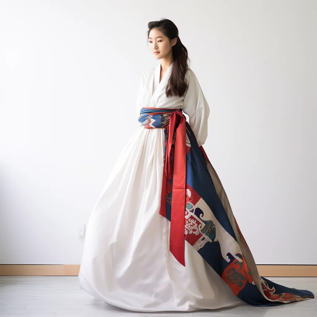 Korean Hanbok Inspired A-line Dress