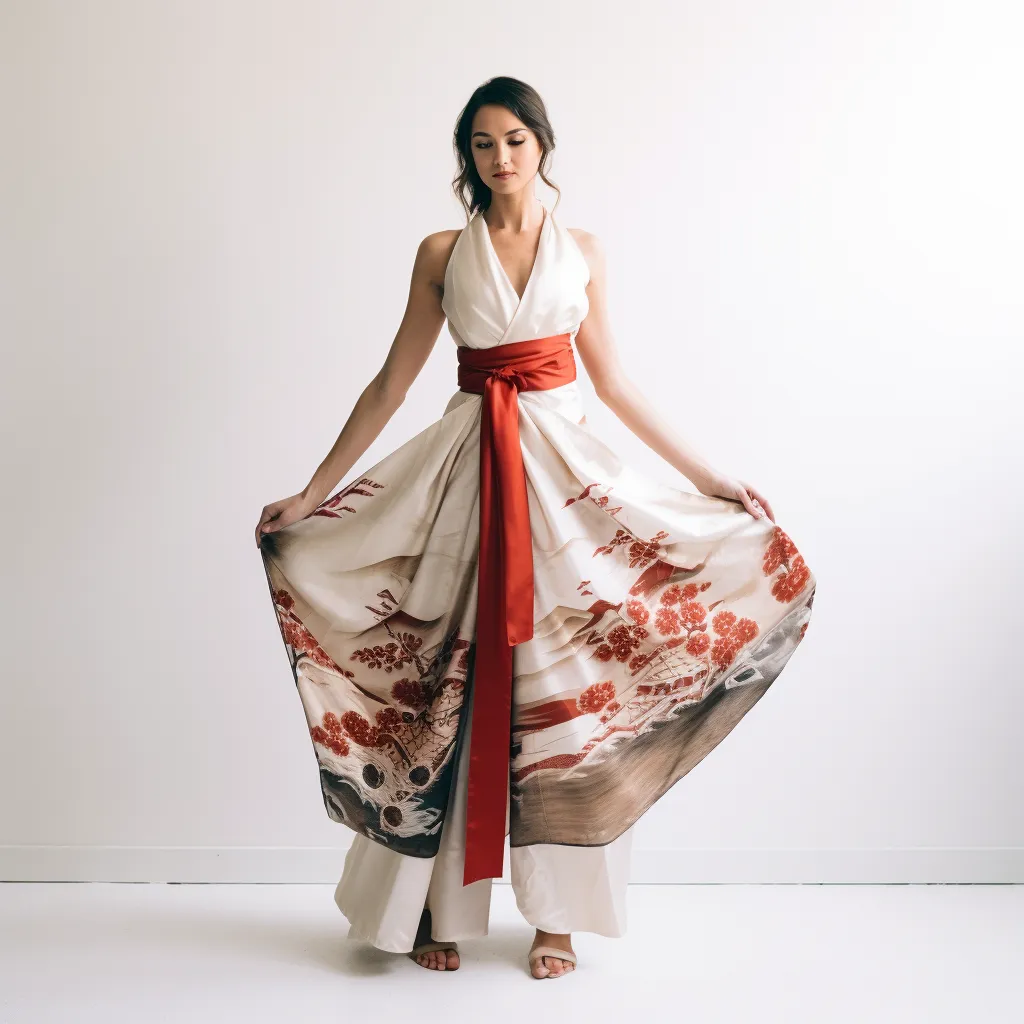 Kyoto Geisha Inspired Wrap Dress