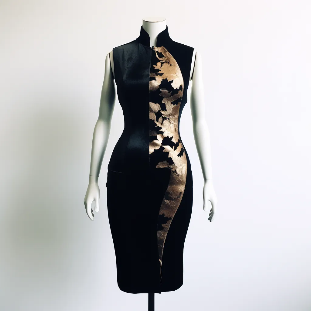 Velvet Bodycon Dress with Cutouts