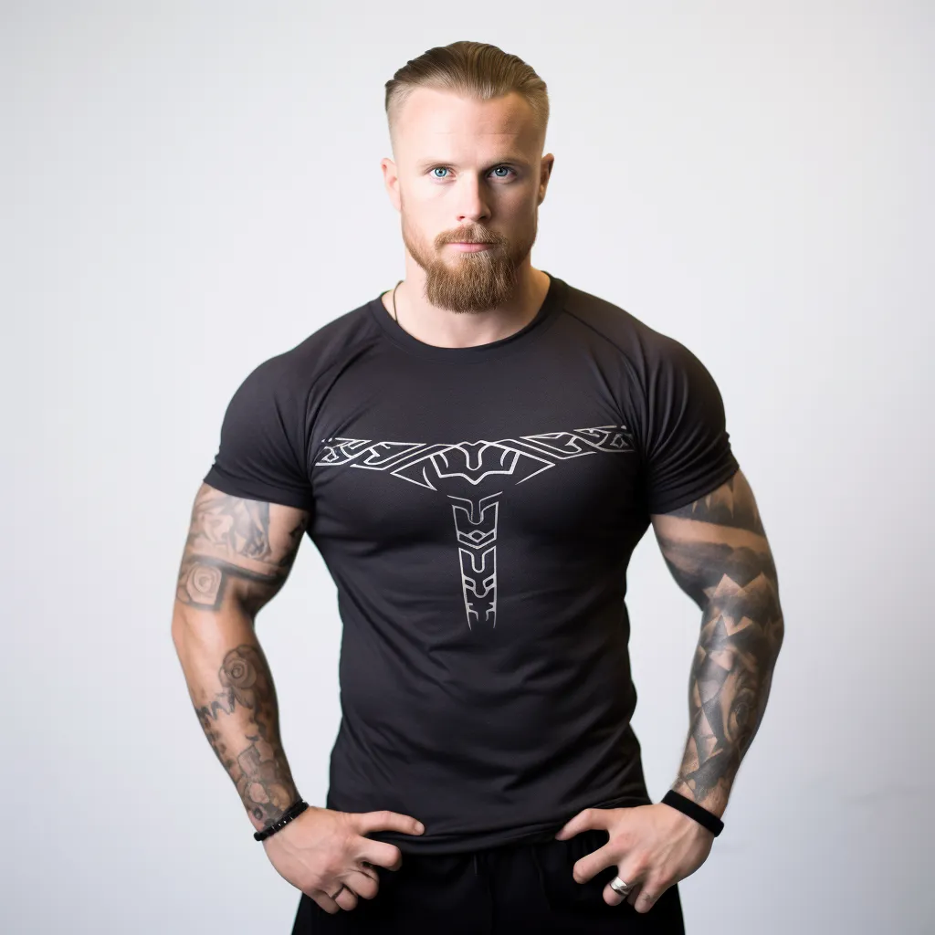 Viking Runes Athletic Shirt