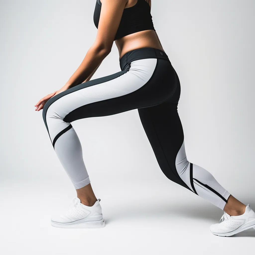 Yoga Pants with Contouring Lines